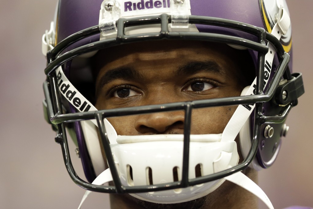 Adrian Peterson is horrified by his son's death but is still hoping to play on Monday. Photo: AP