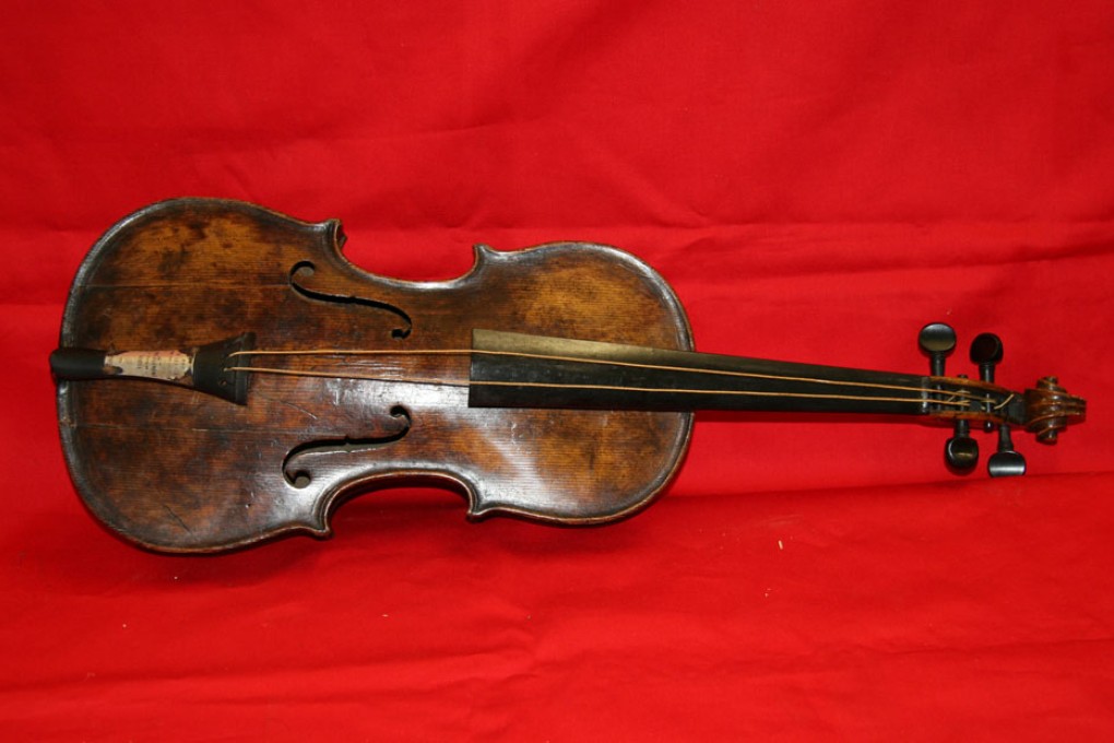 The violin believed to be played by Titanic bandmaster Wallace Hartley.