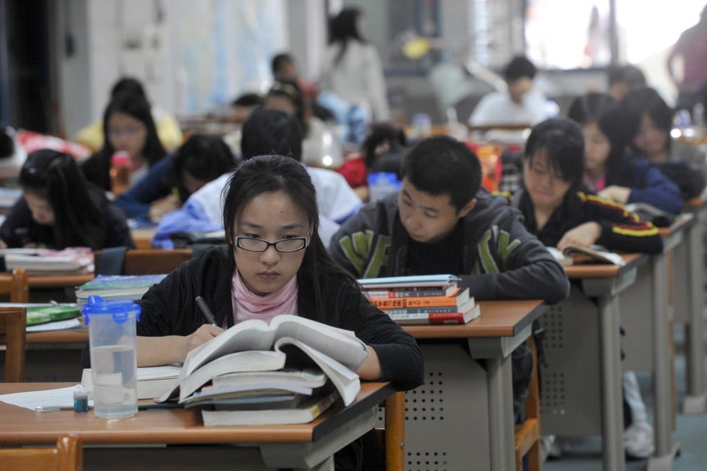 Mainland students take English proficiency exams. Photo: Sinopix