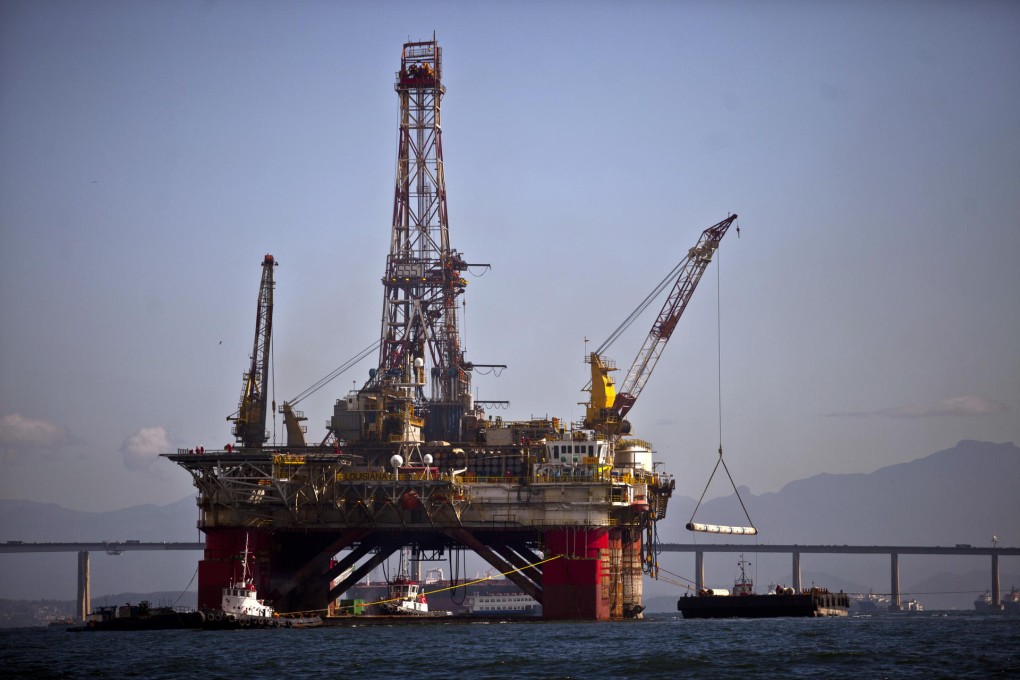 An oil platform offshore from Brazil, where state-run Petrobras is the world's biggest deepwater producer. Photo: Bloomberg
