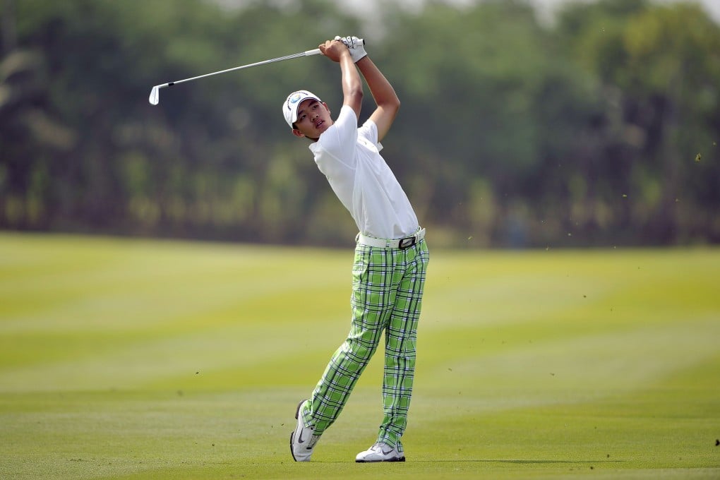 Guan Tianlang during his march to victory at the 2012 Asia-Pacific Amateur Championship at Amata Spring Country Club in Thailand. Photo: AFP