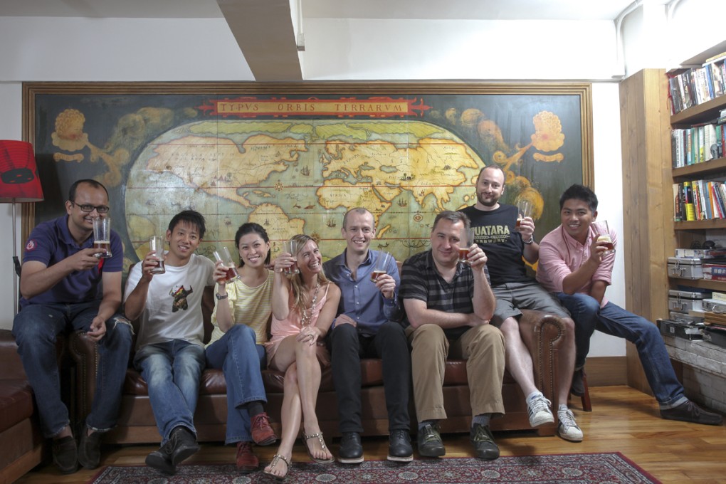 Craft Beer Association members (from left): Rohit Dugar, Jonathan So, Tracy Gan, Laurie Goldberg, Toby Cooper, Jeff Boda, Jon Braun and Ivan Lau. Photos: Paul Yeung