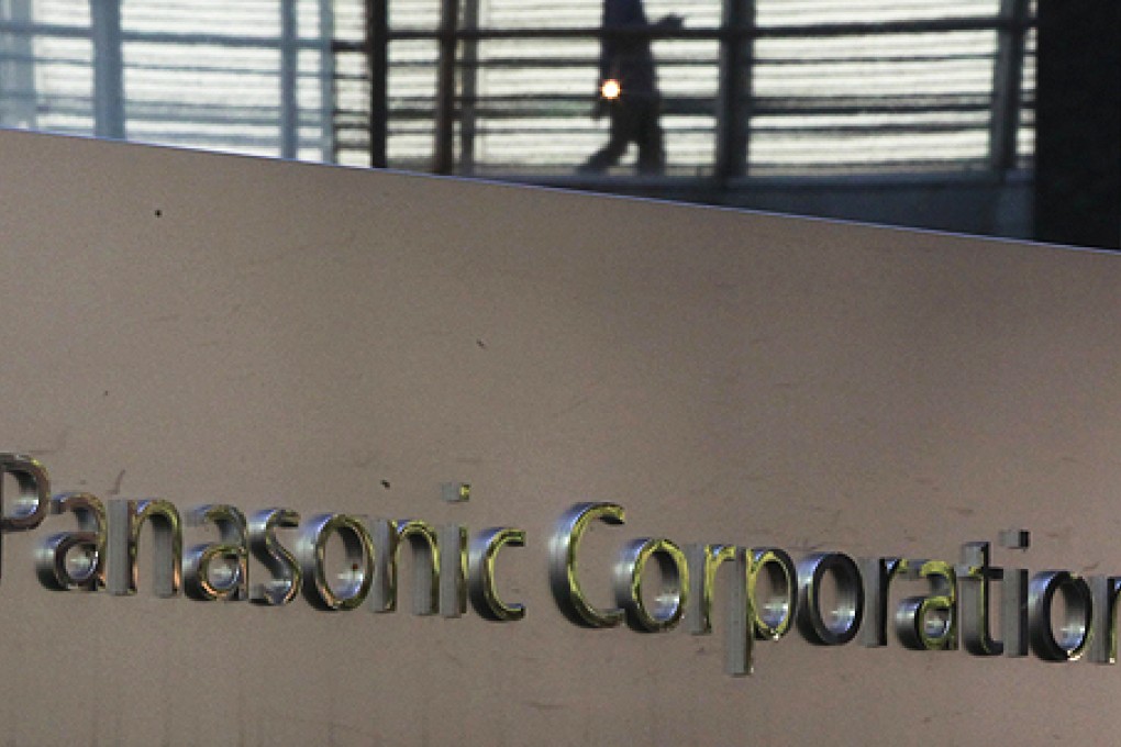 The Panasonic logo outside the company's showroom in Tokyo. Photo: Reuters