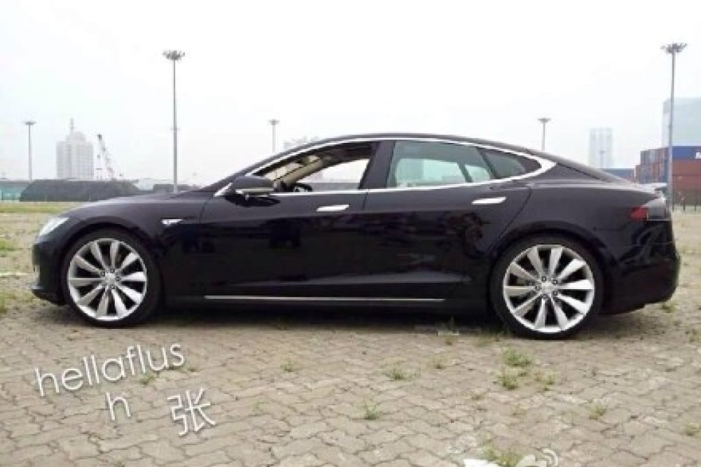 A photo of the car, posted on Weibo by user 'Hantian Racing'. Photo: Screenshot via Sina Weibo