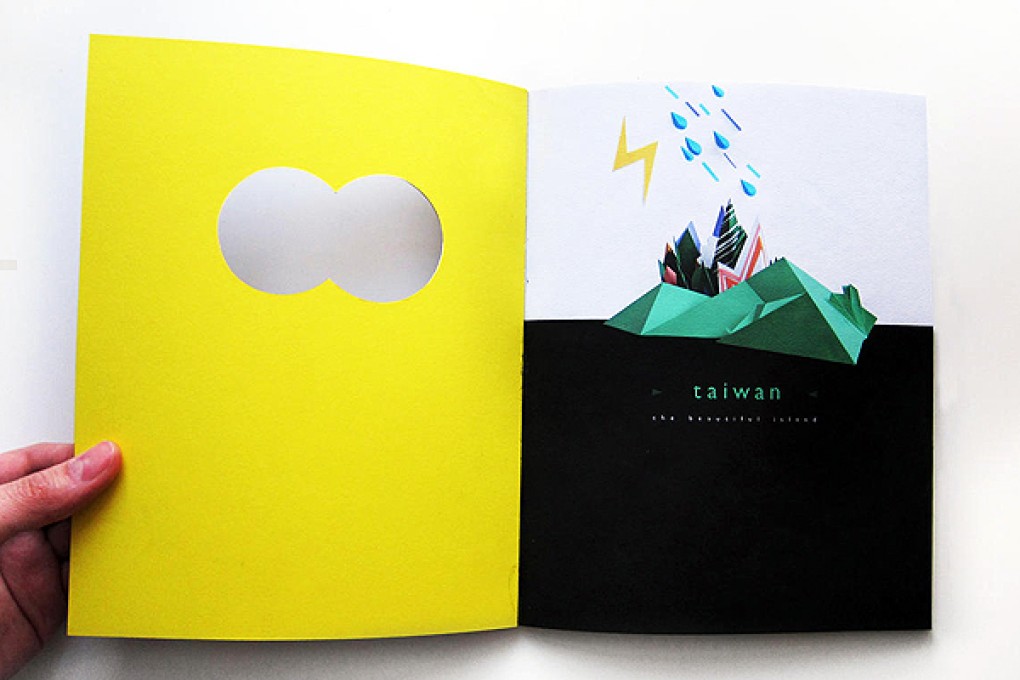 Liao's infographic book on Taiwan, Ilha Formosa. Photos: Liao Tien-min