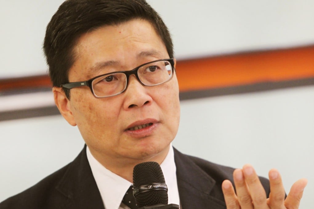 Dr Chan Kin-man says the government is using administrative measures to block the progress of Occupy Central. Photo: Sam Tsang