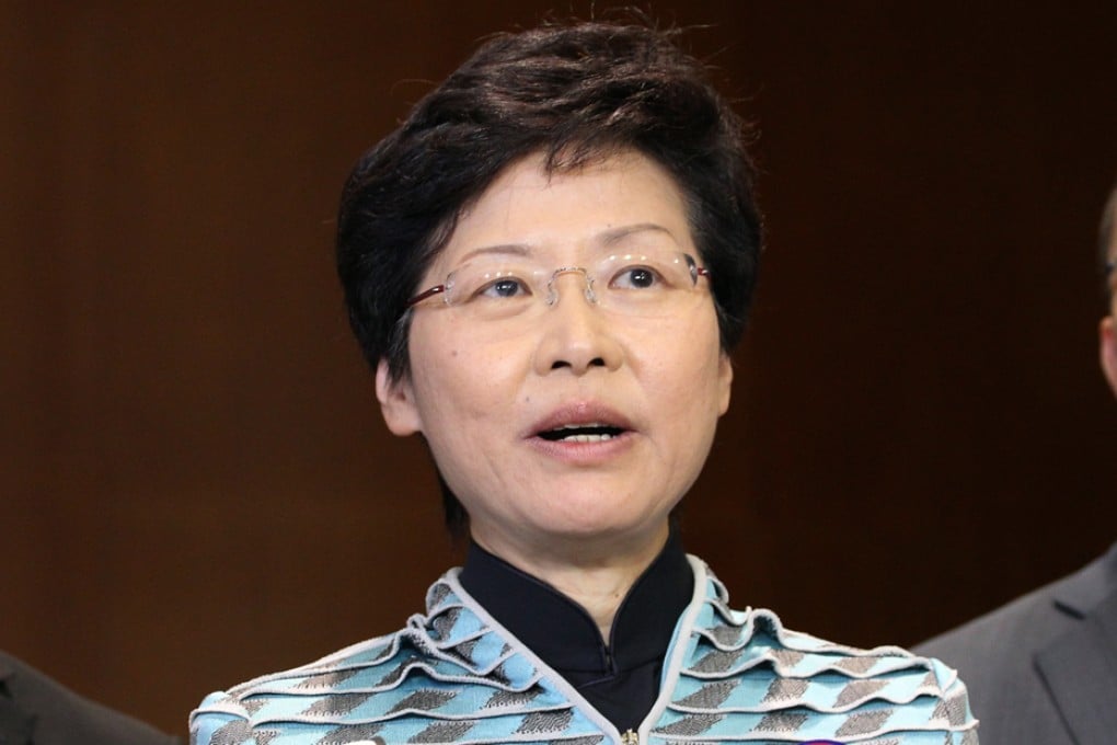 Chief Secretary Carrie Lam Yuet-ngor