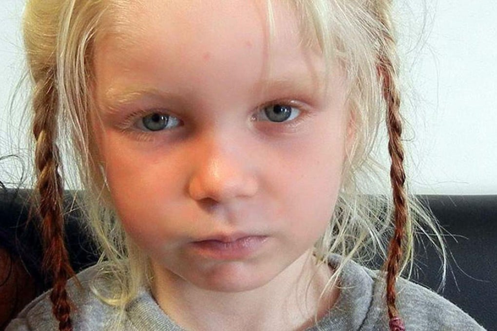 Maria, the blonde girl found in a Greek Roma camp. Photo: AFP
