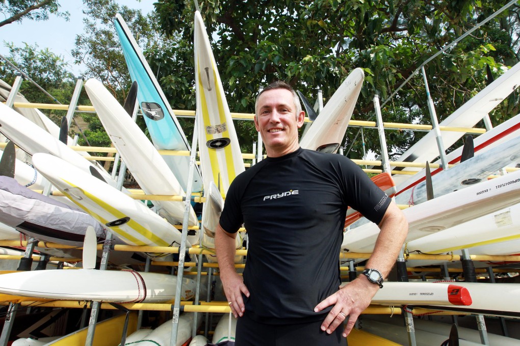 Bruce Seymour takes to the water when he's not flying. Photo: May Tse