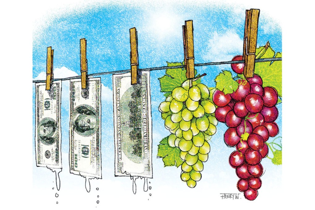 Money laundering taints wine trade