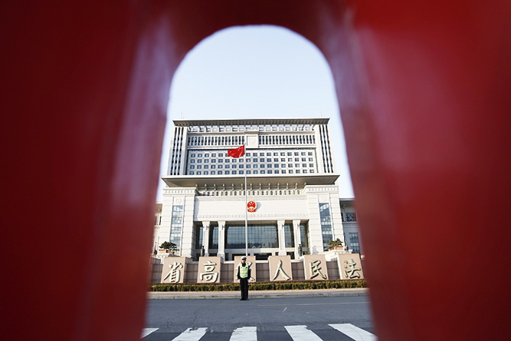 A paper, published on an official website managed by the Supreme People’s Court, is calling for an end to corruption and interference in the court system. Photo: Reuters