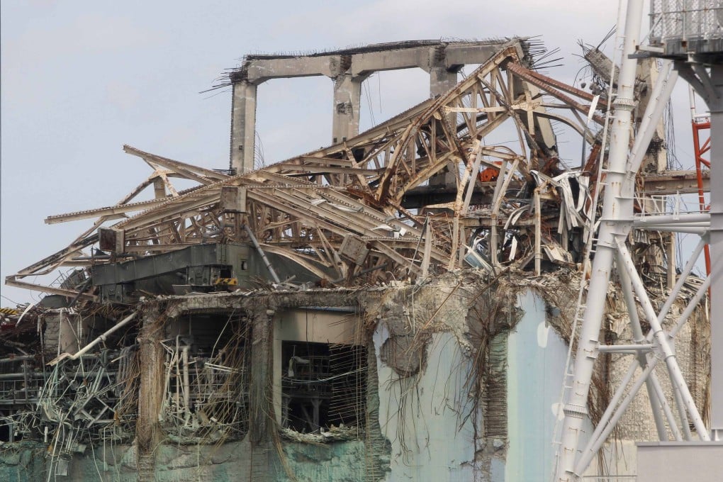 The destroyed roof of the No.3 reactor building of the tsunami-crippled Fukushima Daiichi nuclear power plant. Photo: Reuters