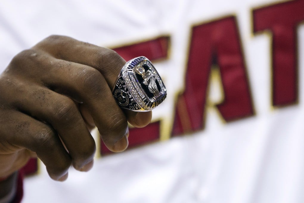 The Miami Heat's LeBron James already has two of these rings and will be keen to add a third when the NBA season gets underway on Tuesday. Photo: AP
