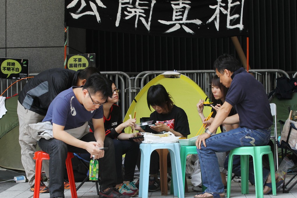 HKTV employees are still looking for answers. Photo: Edward Wong