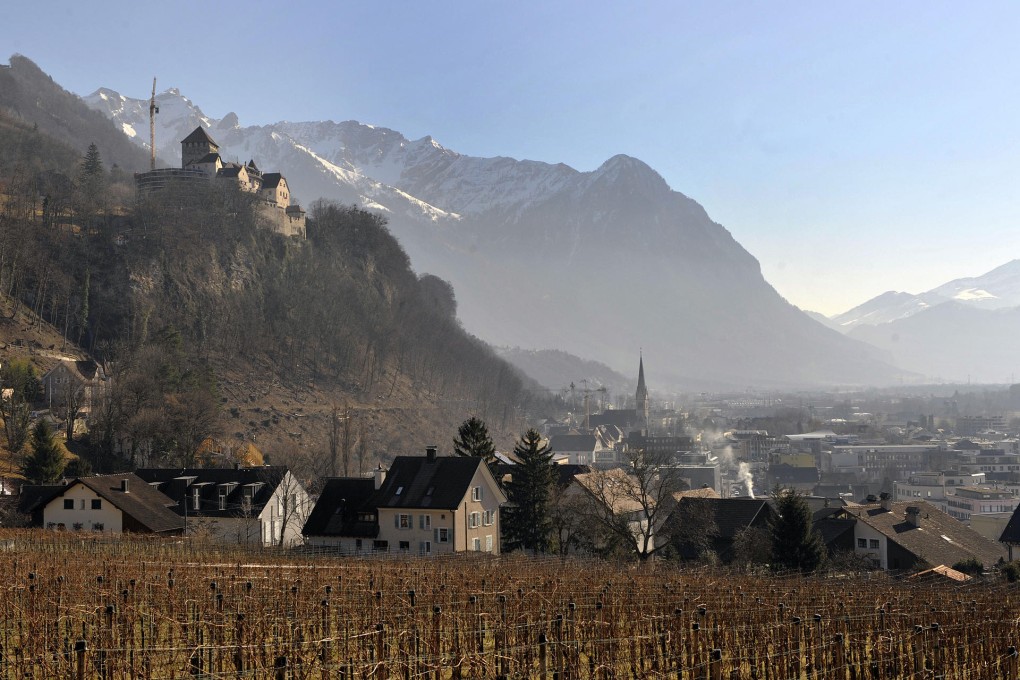 The Castle of Vaduz towers over Liechtenstein's capital. Photo: AFP