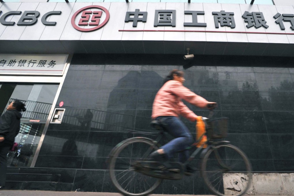 ICBC, the biggest lender by assets, has seen its non-performing loan ratio rise to 0.91 per cent from 0.87 per cent. Photo: Reuters