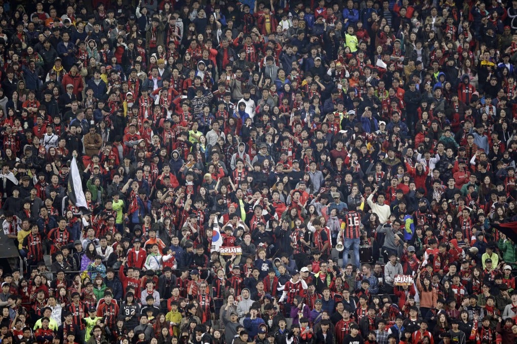 55,501 attended the first leg in Seoul, the team's highest attendance of the season in any competition. Photo: AP