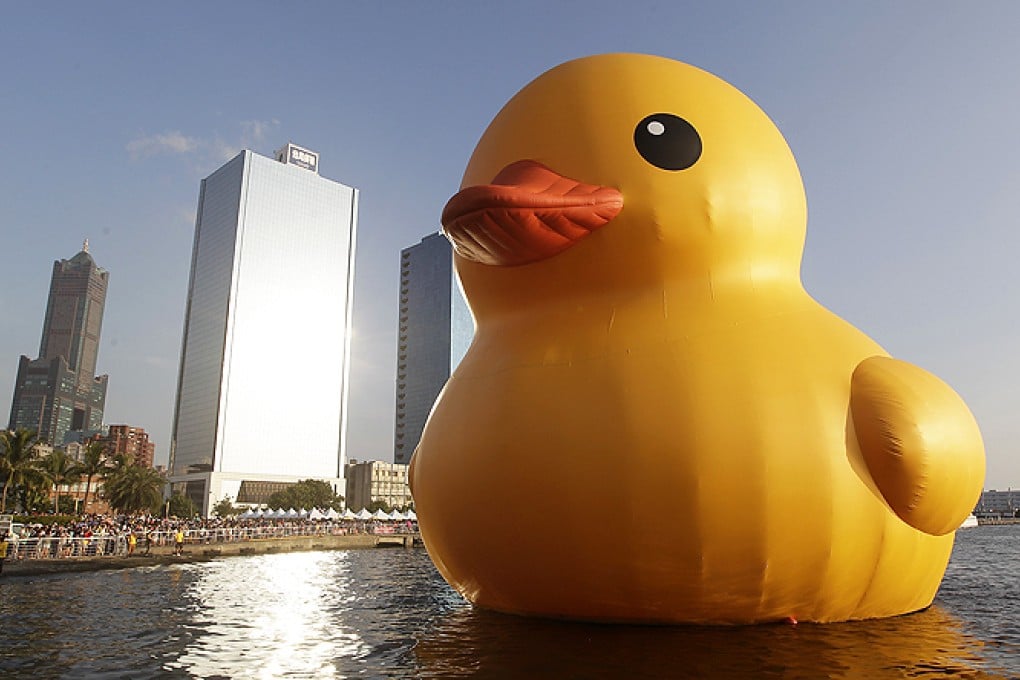 Taoyuan officials are planning to borrow another Hofman-designed duck commissioned by Kaohsiung city government. Photo: Reuters