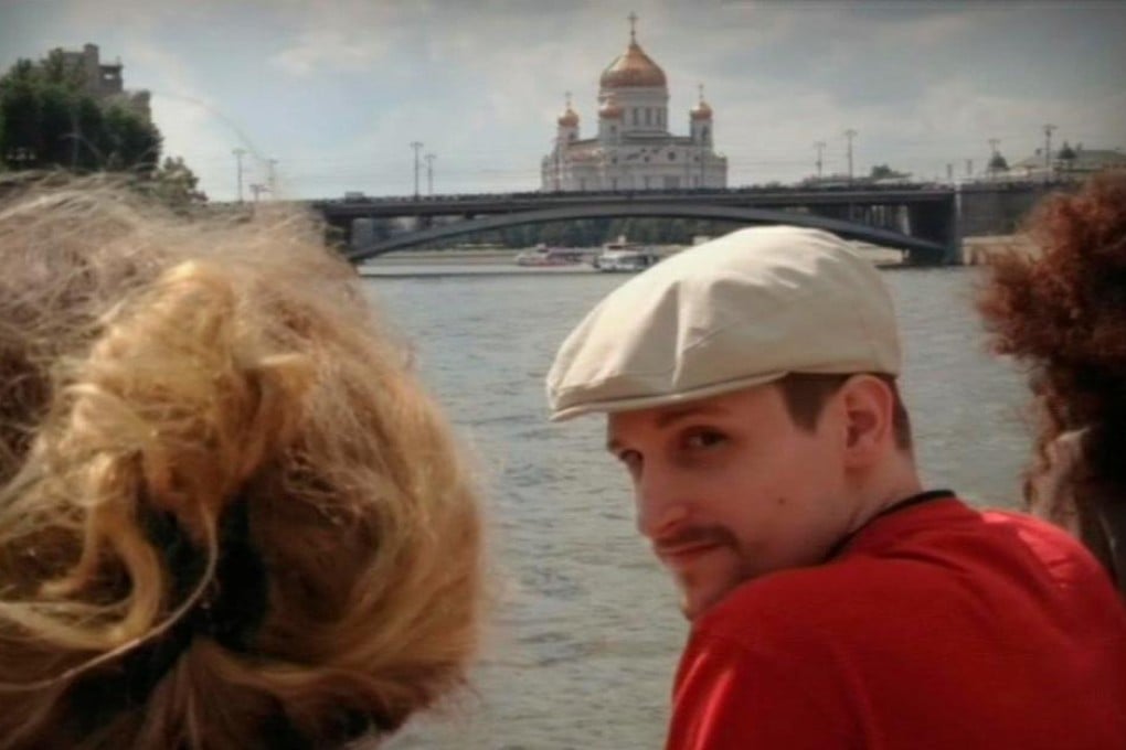 A man said to be Edward Snowden seen on a cruise along the Moscow River. Photo: Reuters