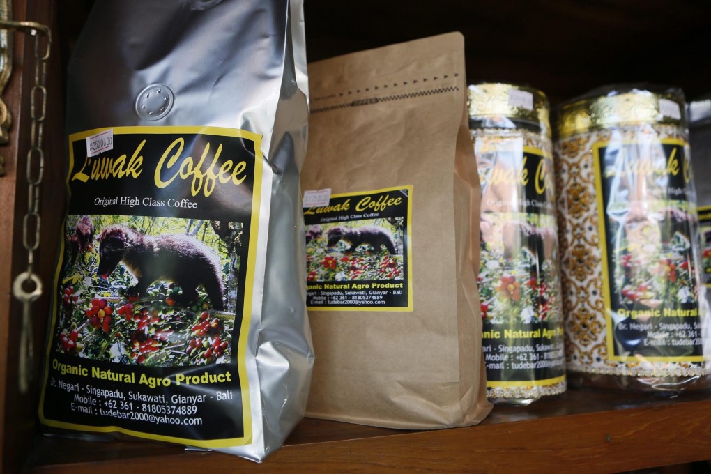 Civet coffee packets. Photo: EPA