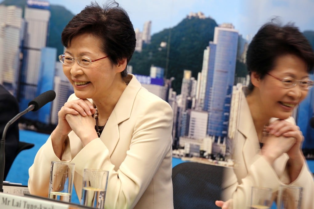 Chief Secretary Carrie Lam Cheng Yuet-ngor
