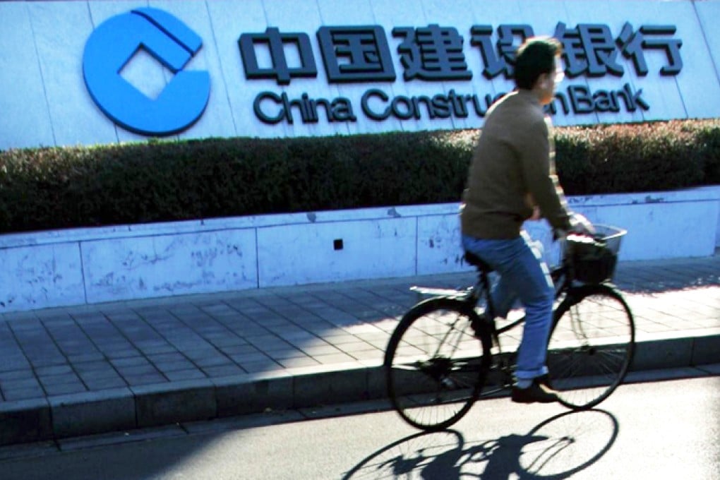 China Construction Bank is the country's second-largest in terms of assets. Photo: Reuters