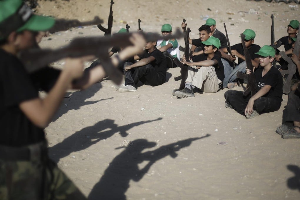 Some Palestinian schoolchildren are being taught with textbooks with a Hamas spin on politics and history, deviating from the Palestinian Authority curriculum. Photo: EPA