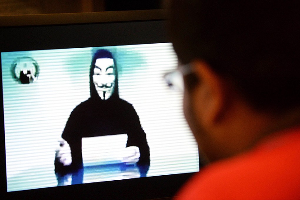 The group Anonymous Indonesia claims to have defaced more than 170 Australian websites in protest at reports of Canberra’s alleged spying activities. Photo: AFP