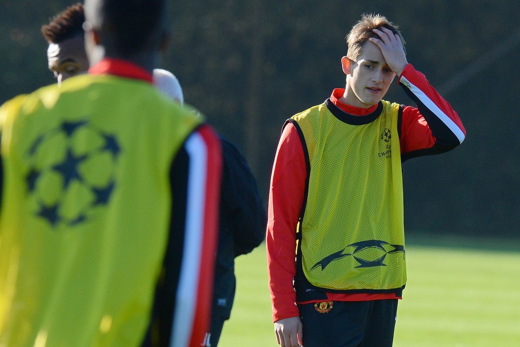 Adnan Januzaj in training on Monday. Photo: AFP