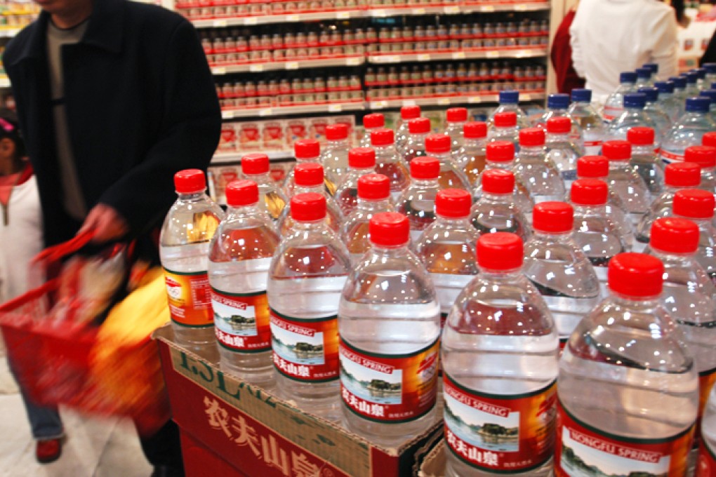 Nongfu Spring Water says the Beijing Times reports on its water quality were false. Photo: SCMP