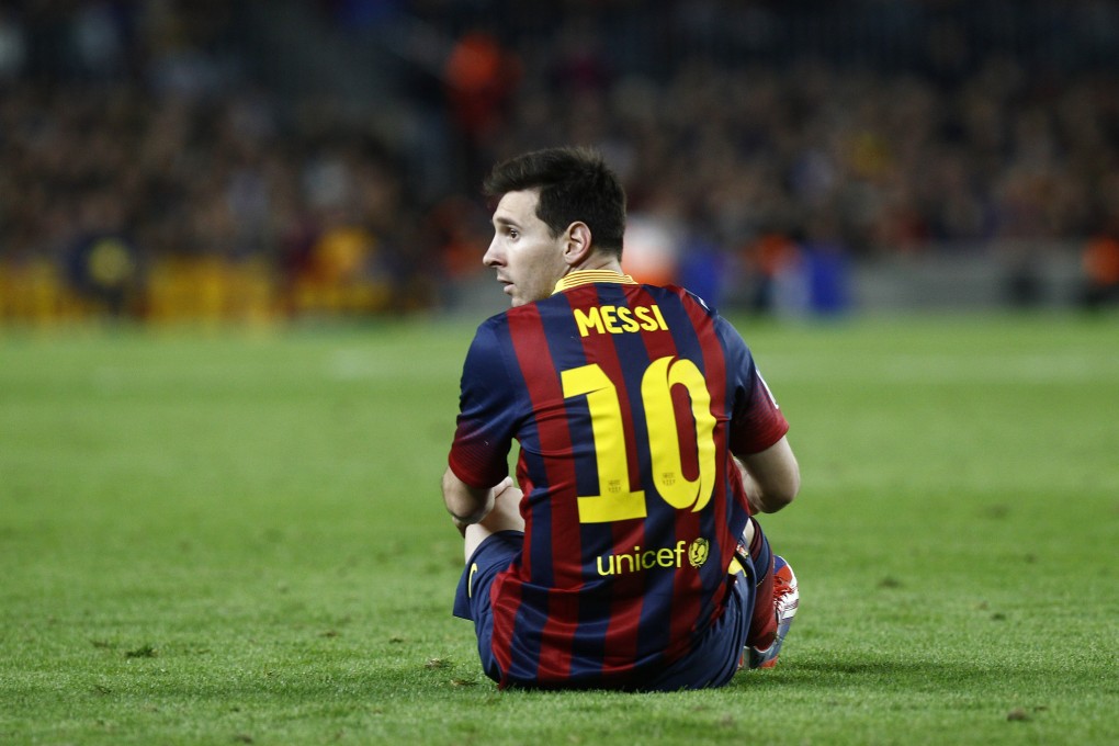 Messi made it four games without a goal against Espanyol. Photo: AFP