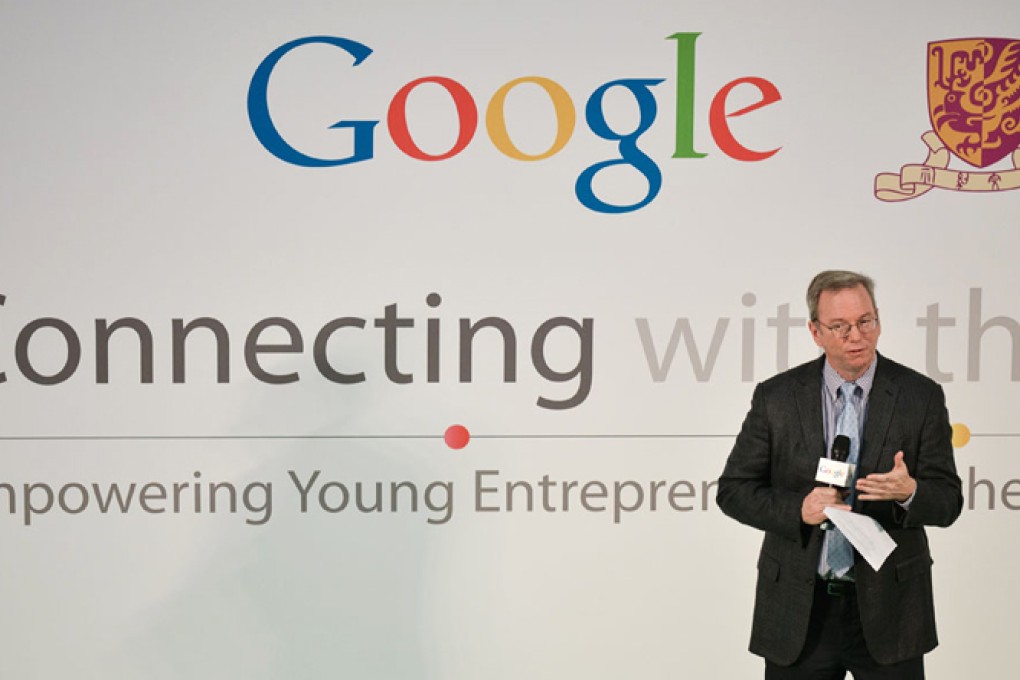 Google Executive Chairma Eric Schmidt. Photo: AFP