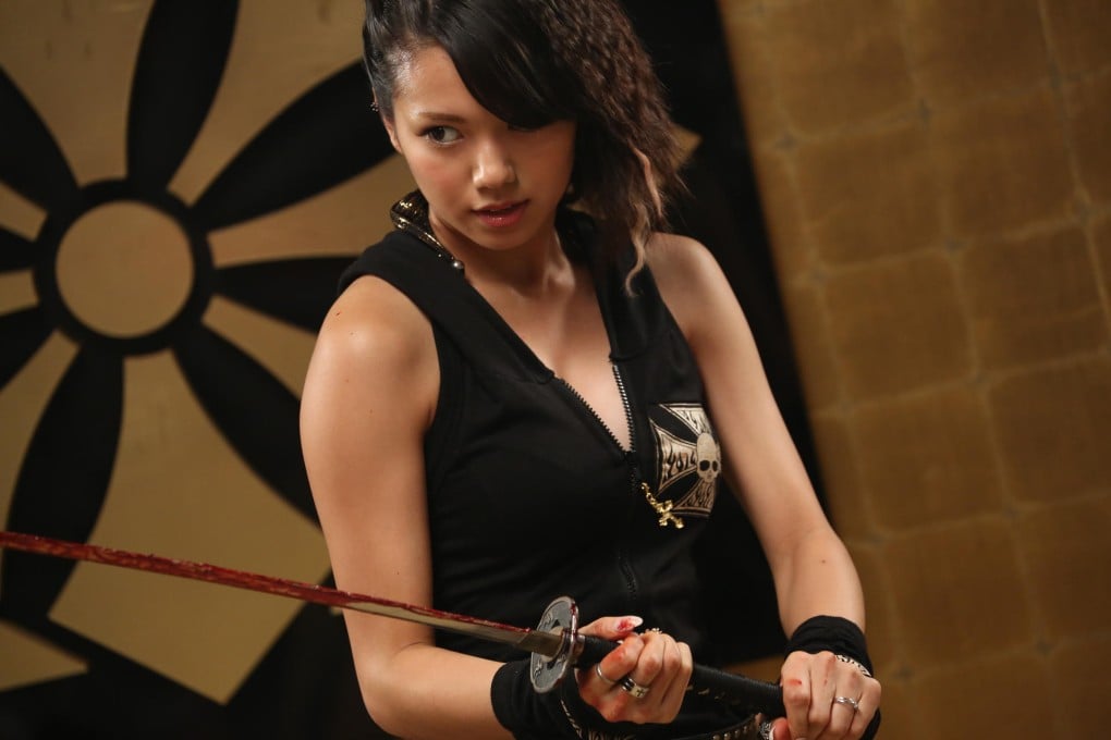 Fumi Nikaido (above) plays the daughter of a yakuza boss (Jun Kunimura).