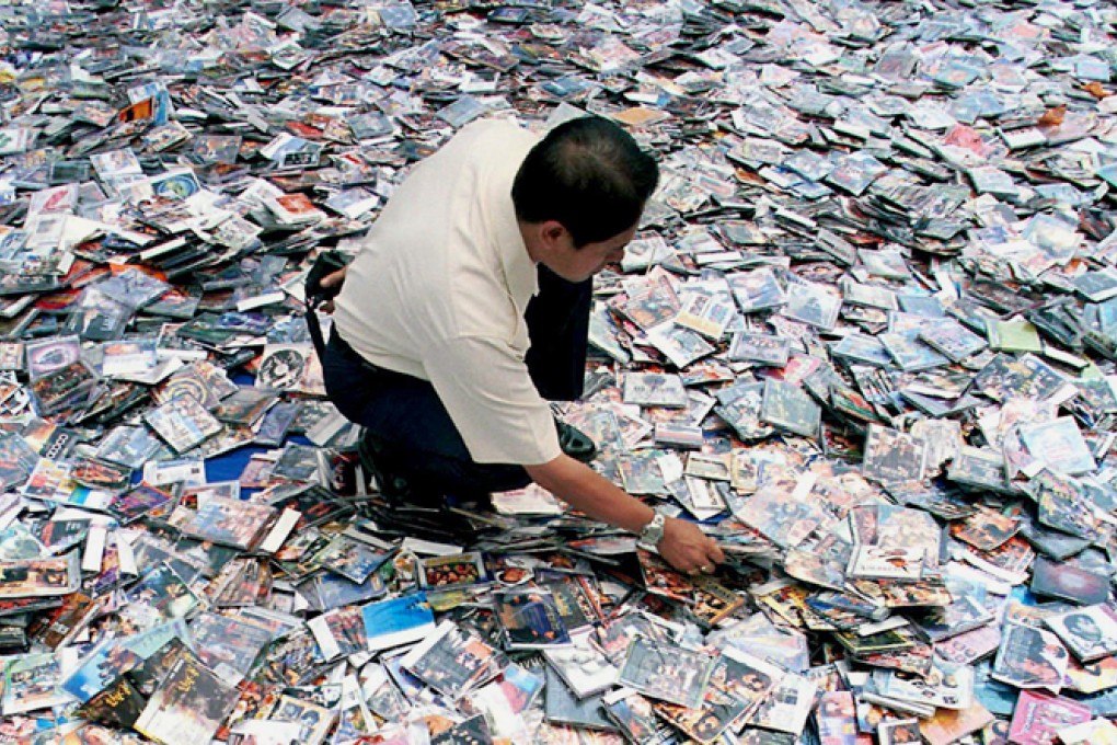 Pirate discs in China, photo: SCMP