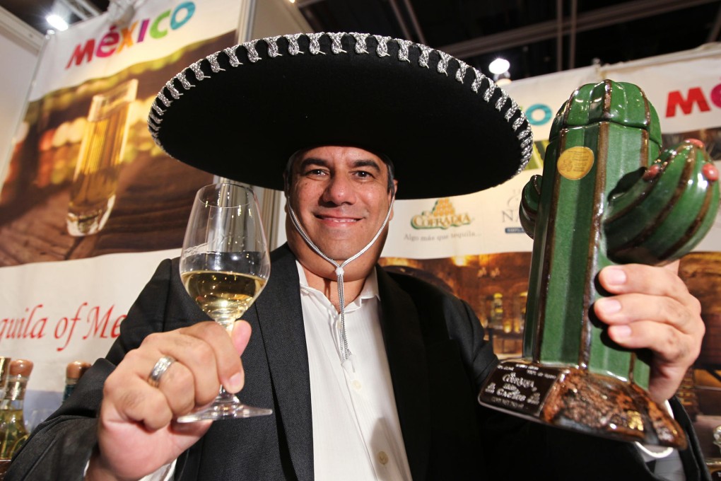 Carlos Hernandez Ramos at the wine and spirits fair. Photo: Nora Tam
