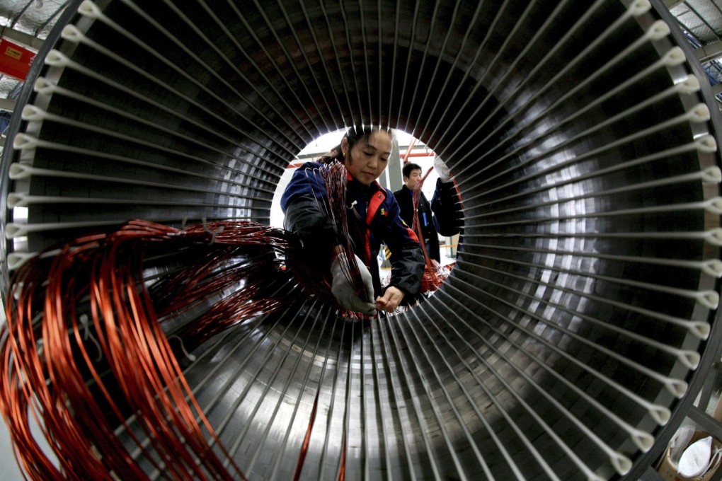 The profits of state-owned industrial companies on the mainland grew 9.4 per cent in the first nine months of the year. Photo: Reuters