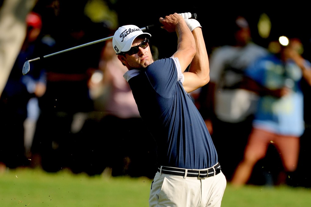 Adam Scott holds a three-shot lead heading into the final round of the Australian PGA Championship. Photo: AFP