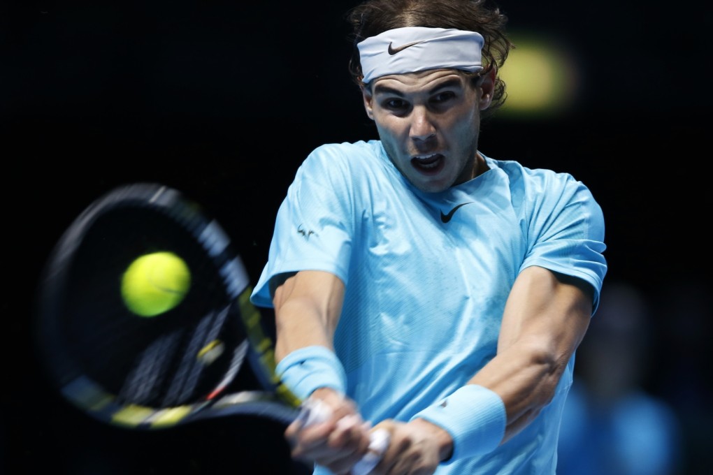 Rafael Nadal on his way to victory over Tomas Berdych. Photo: Xinhua