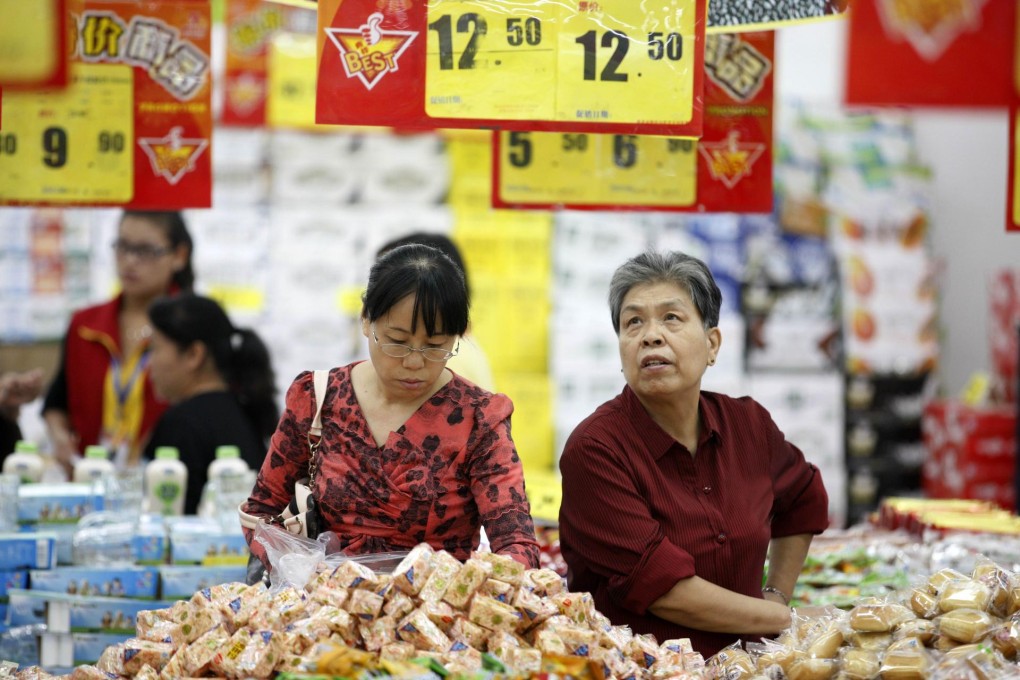 Inflation on the mainland was lower than forecast. Photo: AFP