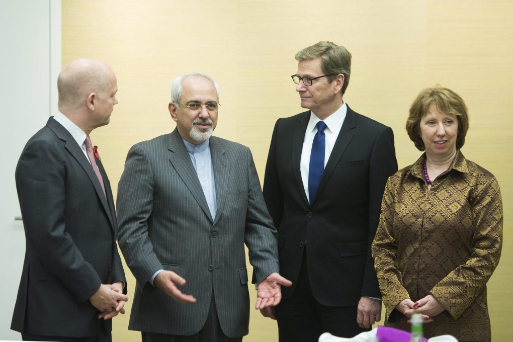 Mohammad Javad Zarif (second left) represented Iran. Photo: EPA