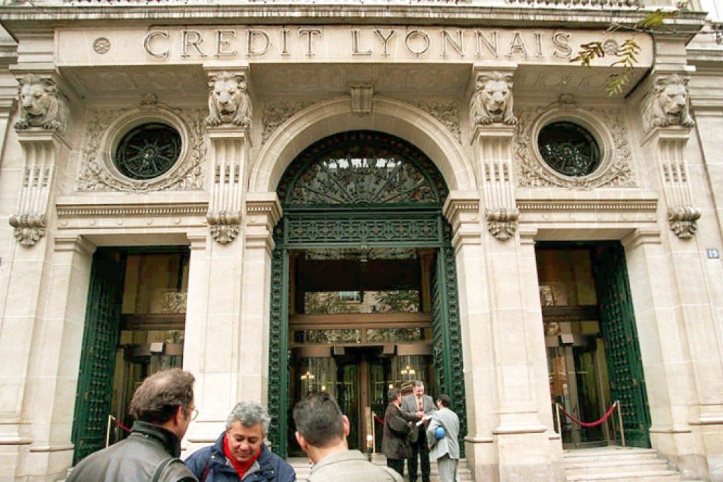 The state-owned Credit Lyonnais had to be bailed out in the mid-1990s. Photo: AFP