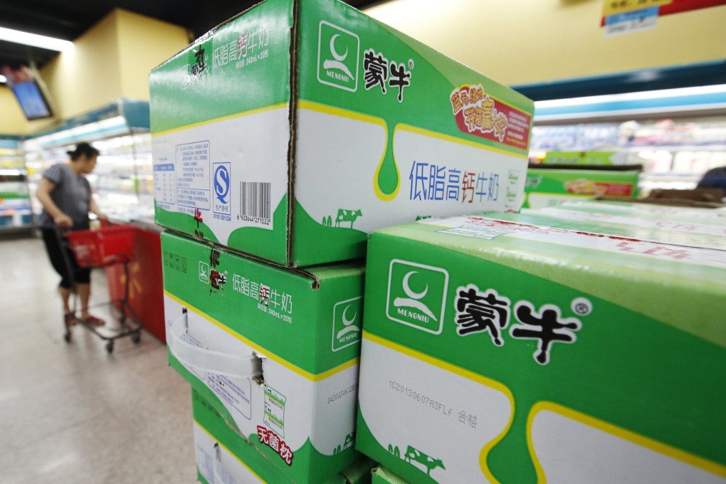 Mengniu failed to acquire enough shares of its smaller rival to trigger a compulsory takeover, so must sell down part of its stake to maintain a required public float. Photo: Reuters