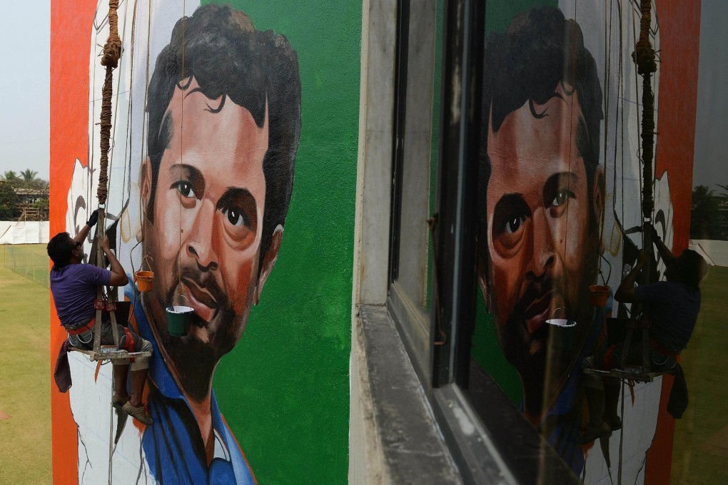 Billboards and murals of Sachin Tendulkar have been sprouting across India as the country prepares to bid goodbye to the cricketer known as the "Little Master". Photo: AFP