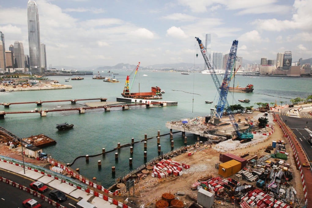 The site of Central-Wanchai Bypass