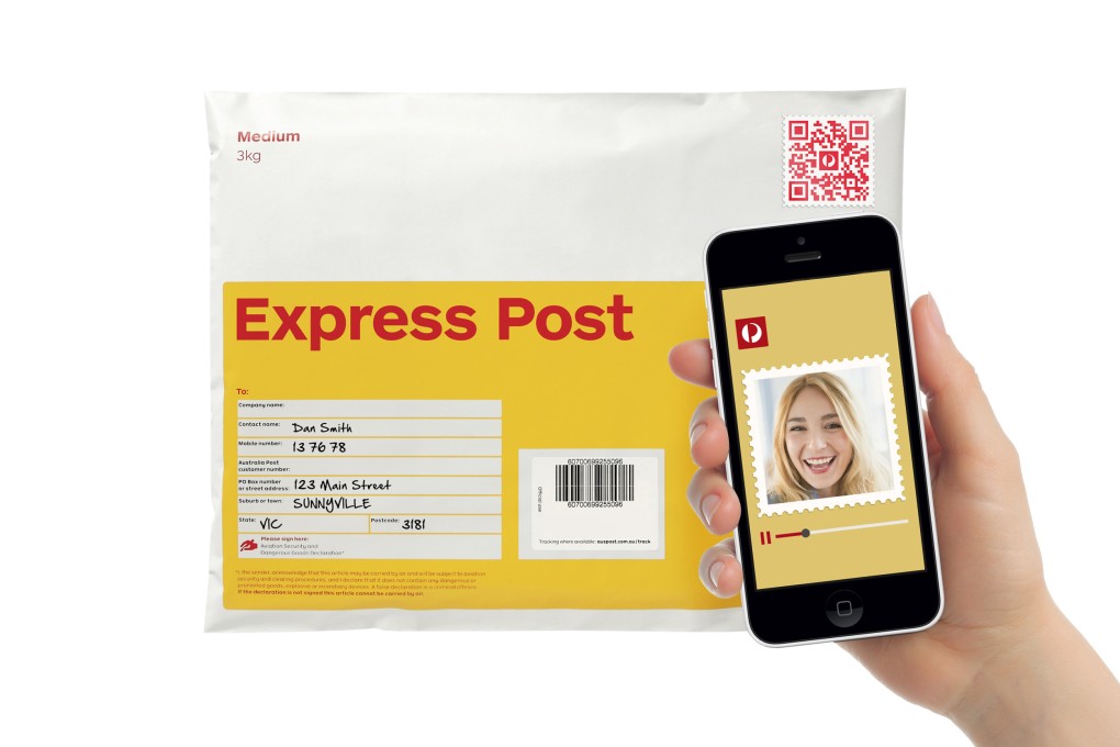 Video stamps are being distributed free with Express Post products during the pre-Christmas period. Photo: AP