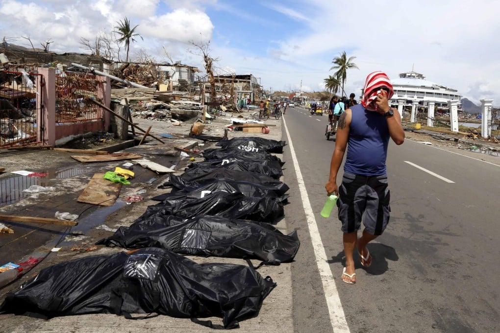 The typhoon carved a wide swathe of destruction through the central Philippines, killing thousands. Photo: AP