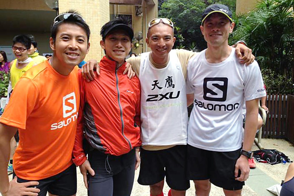 Team 2XU HOKA UFO members Law Chor-kin, Thomas Lam Shing-yip, Tsang Chun-kit and Tang Sun-kam eye a record. Photo: SCMP Pictures