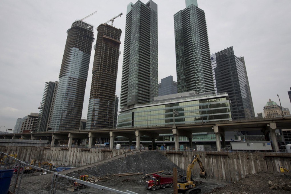 High-rise condominiums being built in Toronto. Photo: Bloomberg