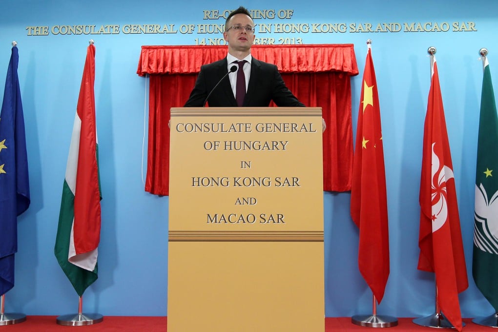 Hungarian diplomat Peter Szijjarto oversaw the reopening of the consulate in Central.