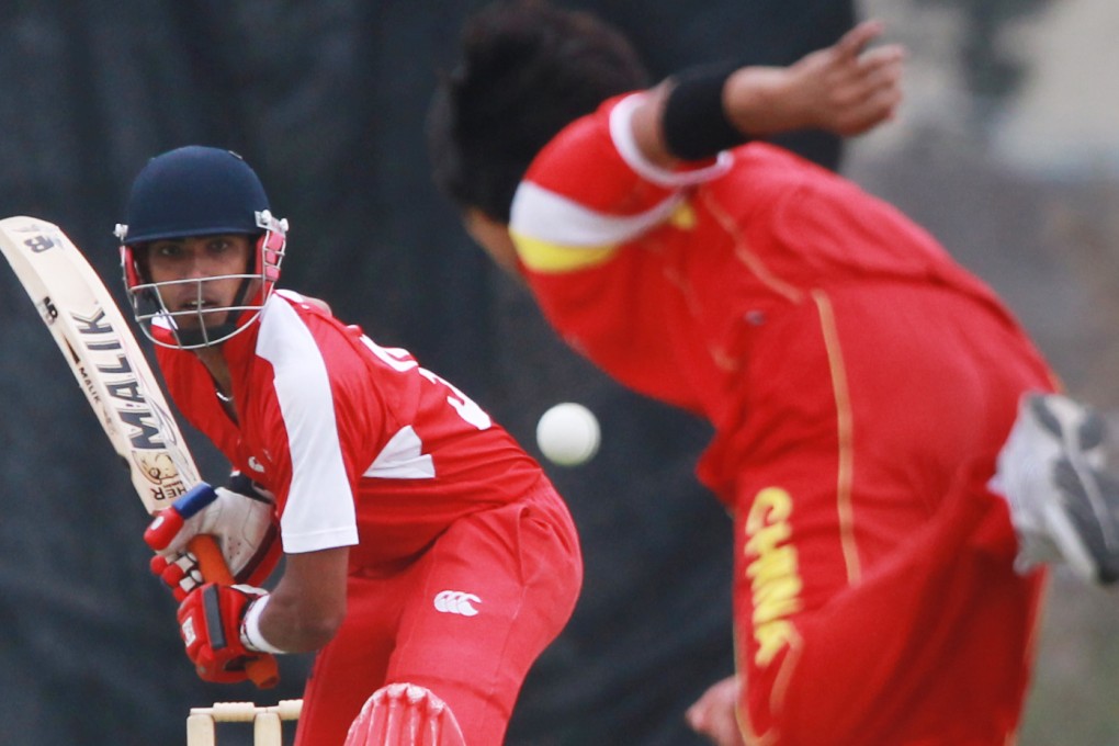 A promising opening stand between Irfan Ahmed (left) and Nizakat Khan was squandered against Kenya. Photo: K.Y. Cheng